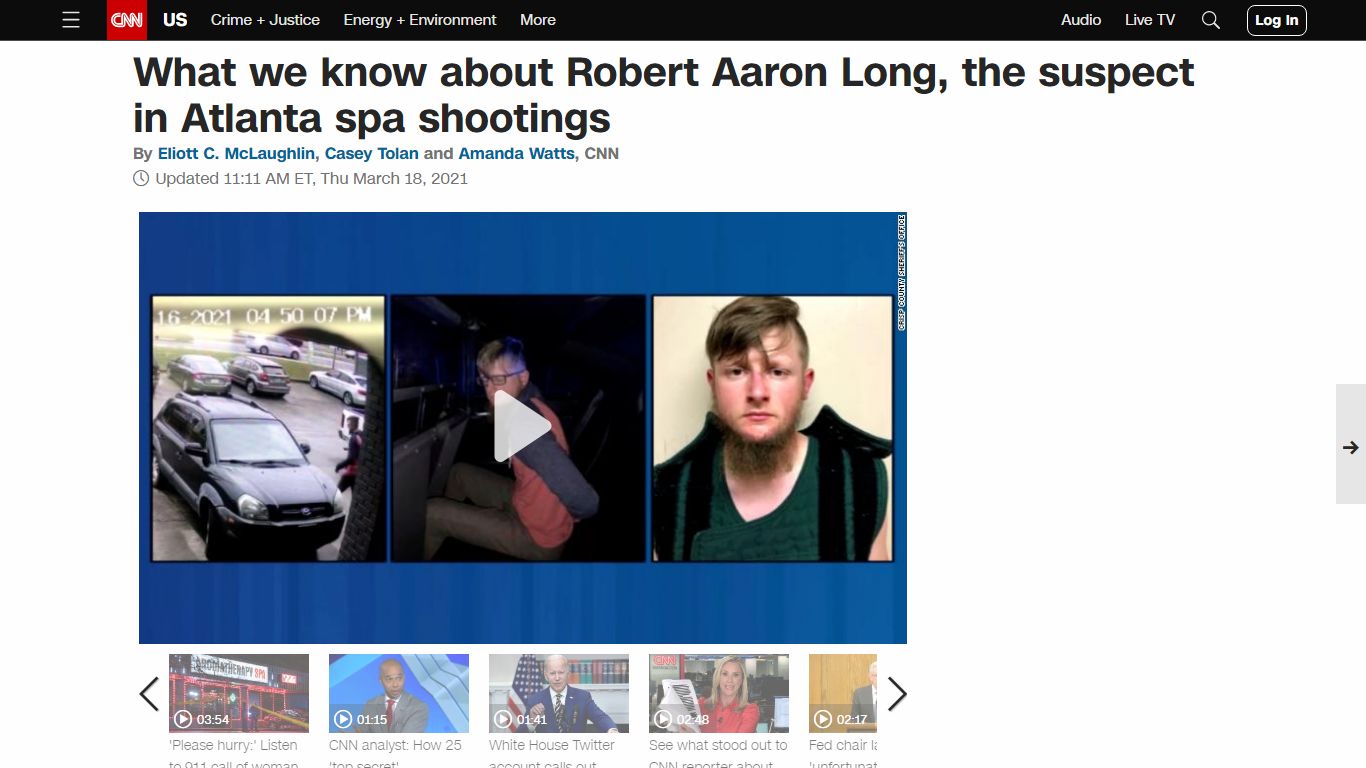 Robert Aaron Long: What we know about the suspect in Atlanta spa ... - CNN