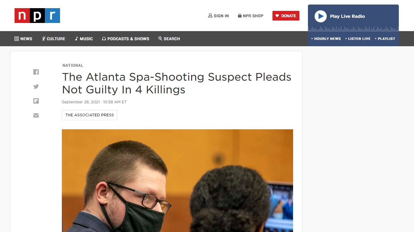 The Atlanta Spa-Shooting Suspect Pleads Not Guilty In 4 Killings